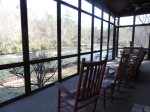 Screened in Porch looking The Coosawattee River